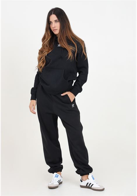 Pantalone sportivo Essentials Fleece Loose nero da donna ADIDAS ORIGINALS | IY9637.